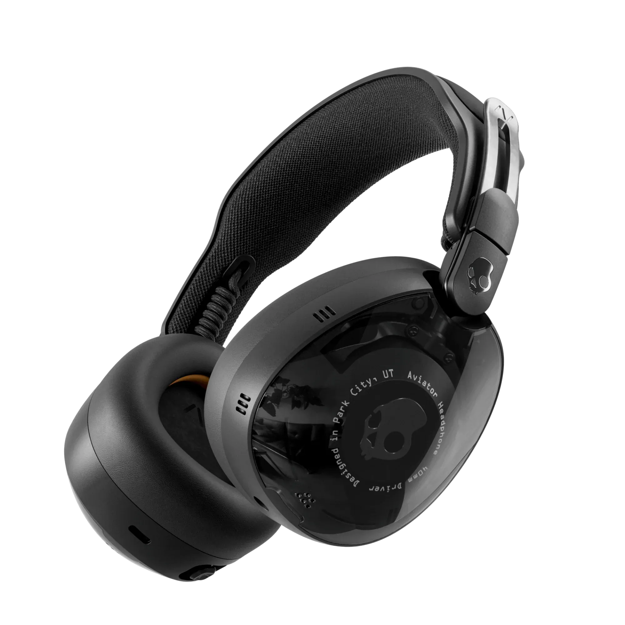 Skullcandy Aviator 900 ANC Wireless Over-Ear Bluetooth Headphones with Active Noise Cancellation, 60-Hour Battery Life, and Built-in Mic - True Black headphones thumbnail 2
